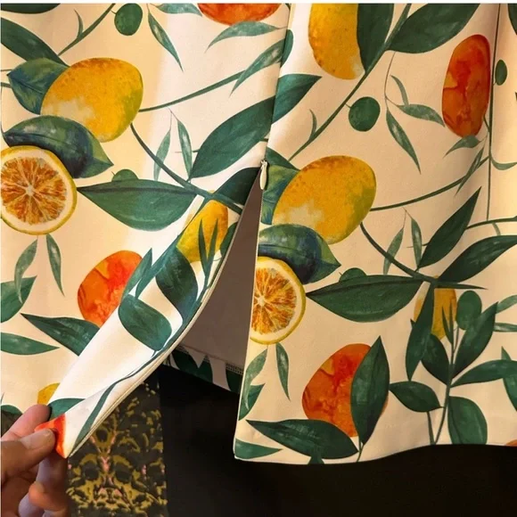 Eloquii Citrus Neoprene Pencil Skirt Size 22 - Picture 6 of 7